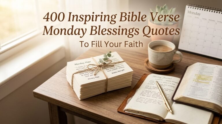 400 Bible Verse Inspiring Monday Blessings Quotes to Fill Your Faith