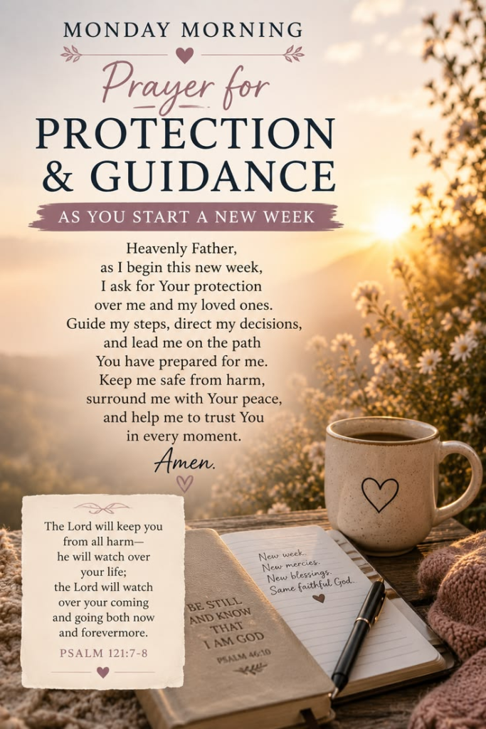Short Monday Morning Prayer for Protection & Instant Peace 2026