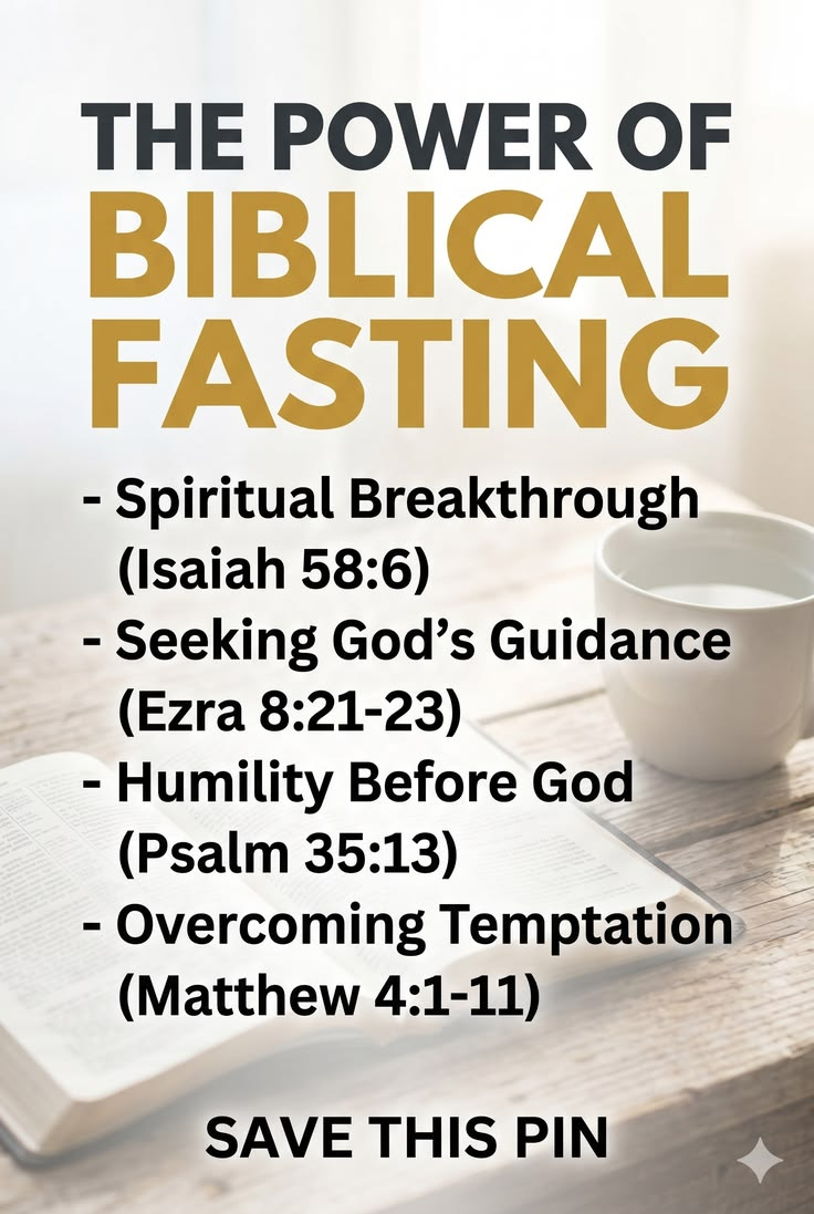 Bible verses about prayer and fasting for spiritual focus and guidance