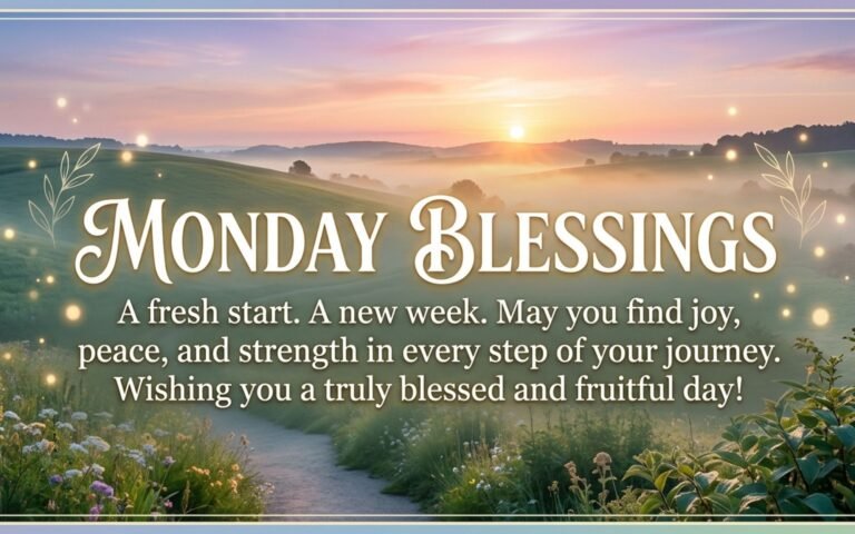 40+ Inspirational Monday Morning Blessings for Work & Success