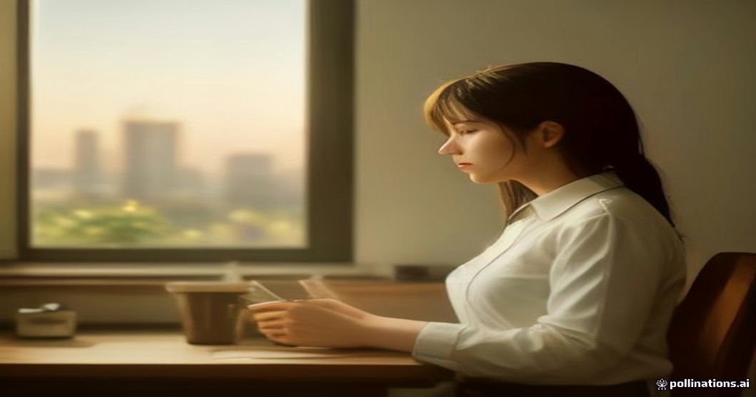 Powerful Monday morning prayers for work success — a professional in quiet prayer at her desk in golden Monday sunrise light