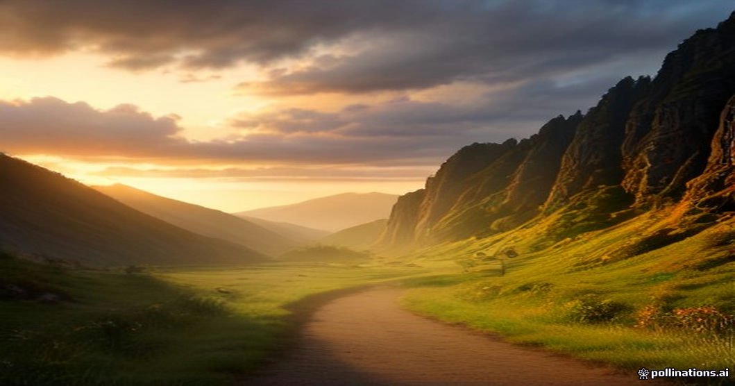 Powerful quotes about change to inspire your next season with golden sunrise light over a mountain path