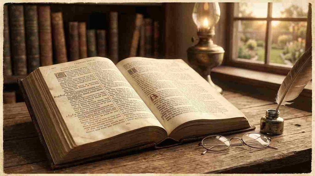 Open Bible blessing graphic — Short Bible Verses About Peace