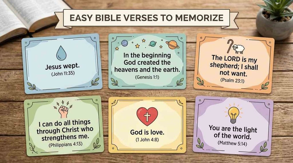 Open Bible blessing quote card — Bible Verses to Memorize About God's Promises