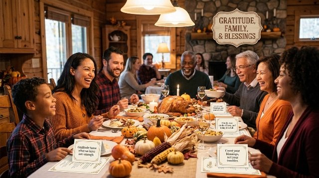 Thanksgiving blessing quote card — Thanksgiving Quotes About Gratitude
