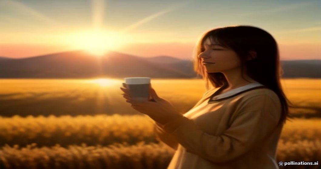 Short Friday blessings for text at a hopeful sunrise over golden fields