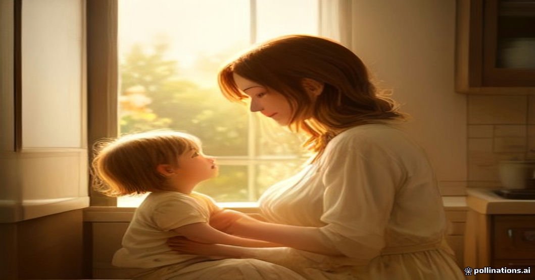 The best mom quotes to celebrate motherhood with a mother and child in golden sunrise light