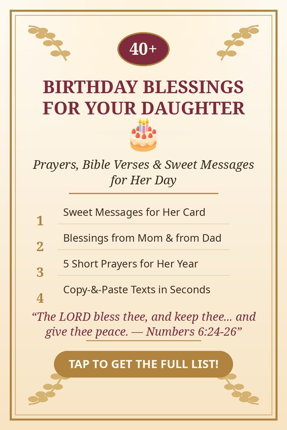 Birthday blessings for daughter — sweet messages and prayers