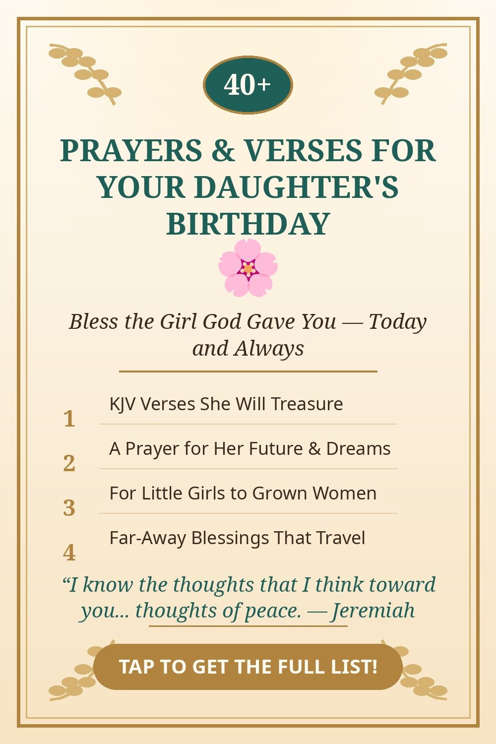 Birthday blessings for daughter — prayers and Bible verses for her birthday
