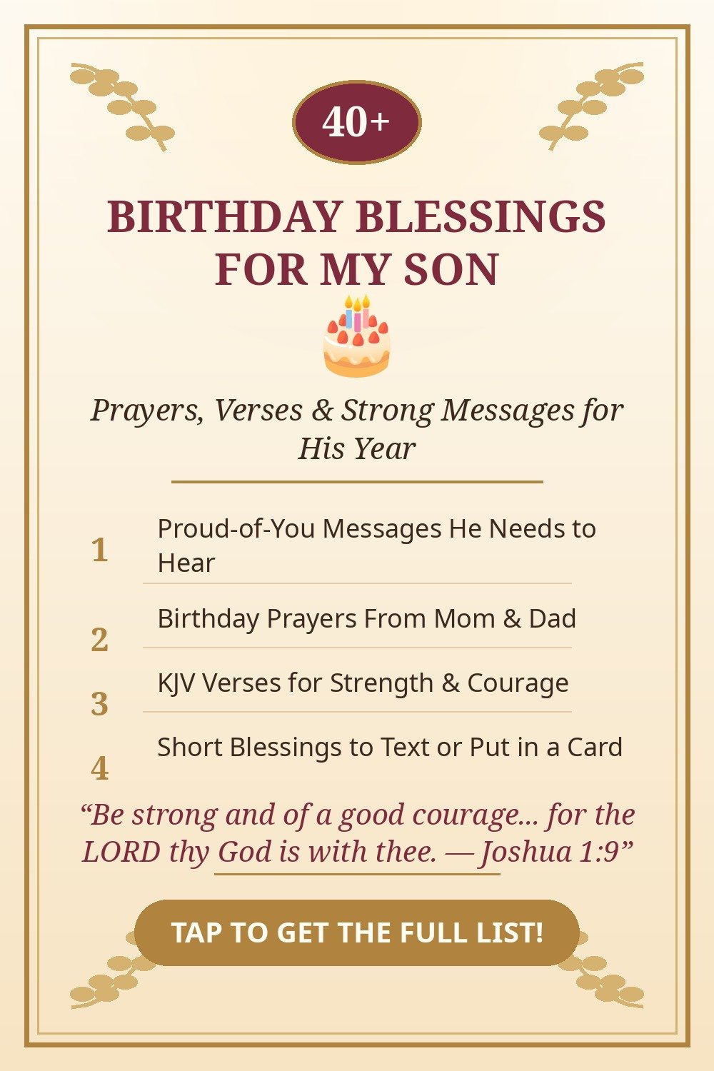 Birthday blessings for son — strong messages and prayers