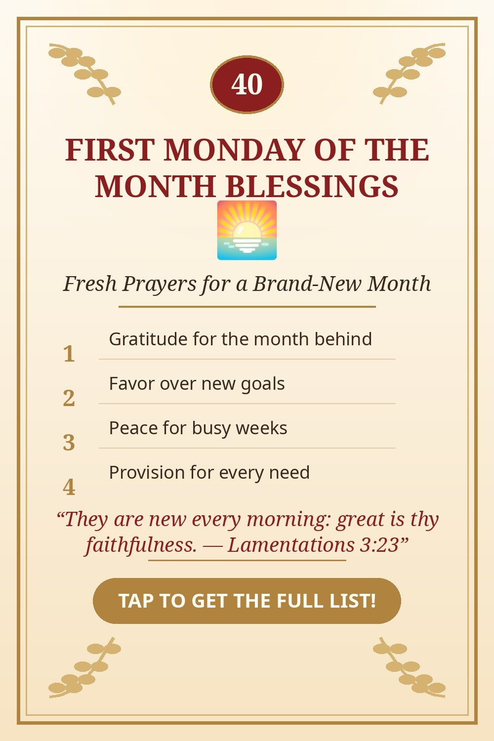 40 first monday of the month blessings pin — fresh prayers for a brand-new month